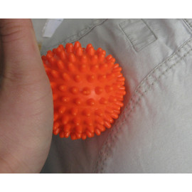 Masážní míček ježek 7 cm - oranžový