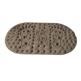 Masážní protiskluzová podložka do koupelny s magnety béžová 70 x 39 cm