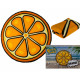 Plážová osuška kulatá Pomeranč 150 cm