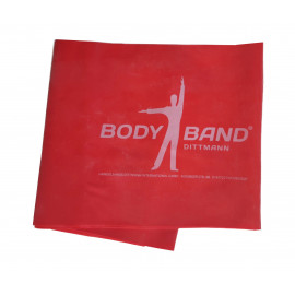 Posilovací guma Body-Band 2,5 m červená