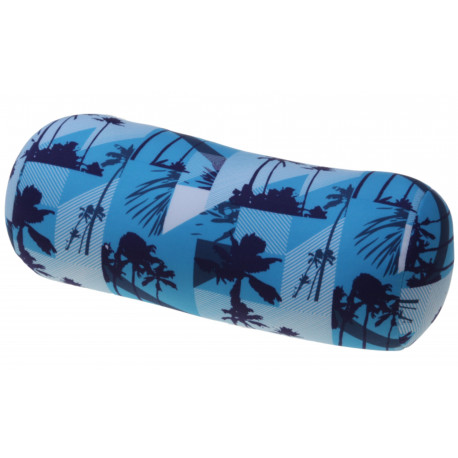 Relaxační polštář válec - modré palmy