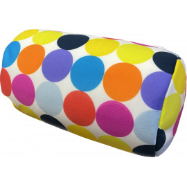 Relaxační polštář válec - barevné puntíky