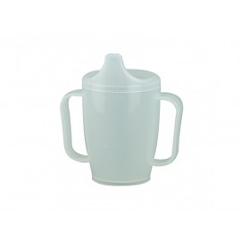 Hrnek s pítkem se dvěma víčky 250 ml, bílý