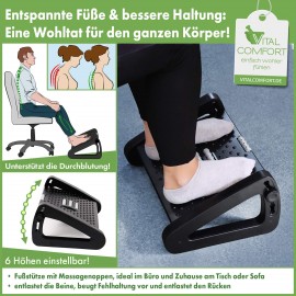 Opěrka nohou s mas&aacute;žn&iacute;mi v&yacute;stupky VITAL COMFORT