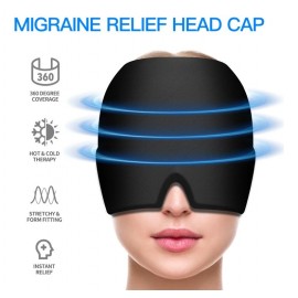 Chlad&iacute;c&iacute; gelov&aacute; maska proti migr&eacute;ně a &uacute;navě Čern&aacute;